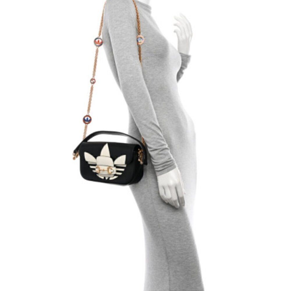 Gucci x Adidas Horsebit 1955 Shoulder Bag Leather East West